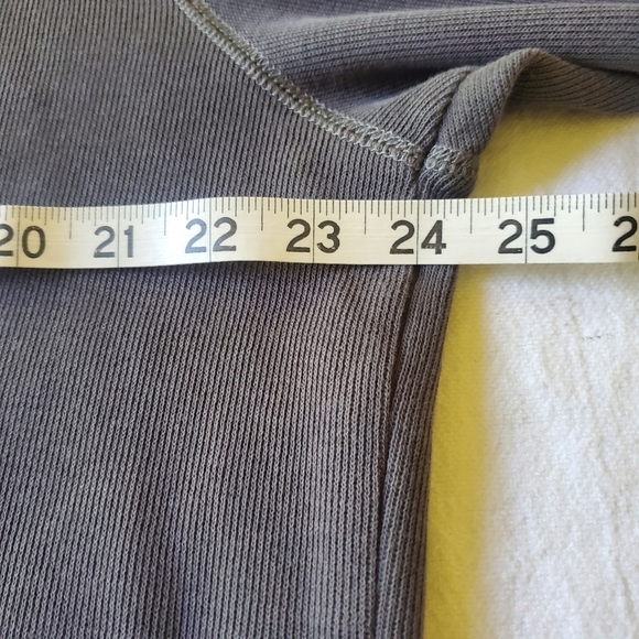 Hathaway Ribbed Knit Gray w Trim Snap Long Sleeve Sz. XL Sweater - Picture 7 of 12